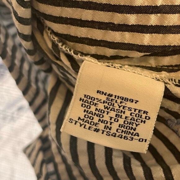 Collective Concepts Floral Stripe Off Shoulder Top Size Large - Picture 8 of 8